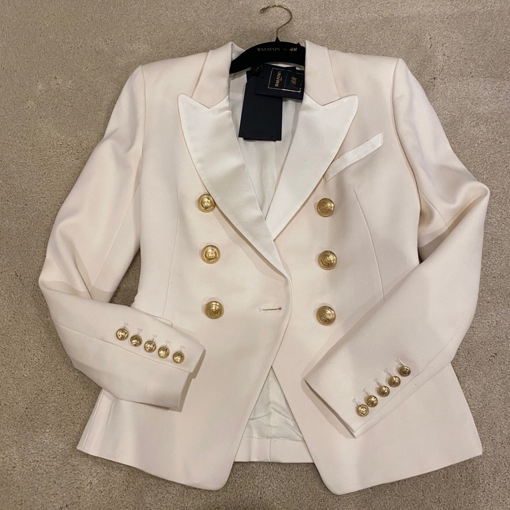 Balmain X H&M collaboration structured blazer 🤩🌟